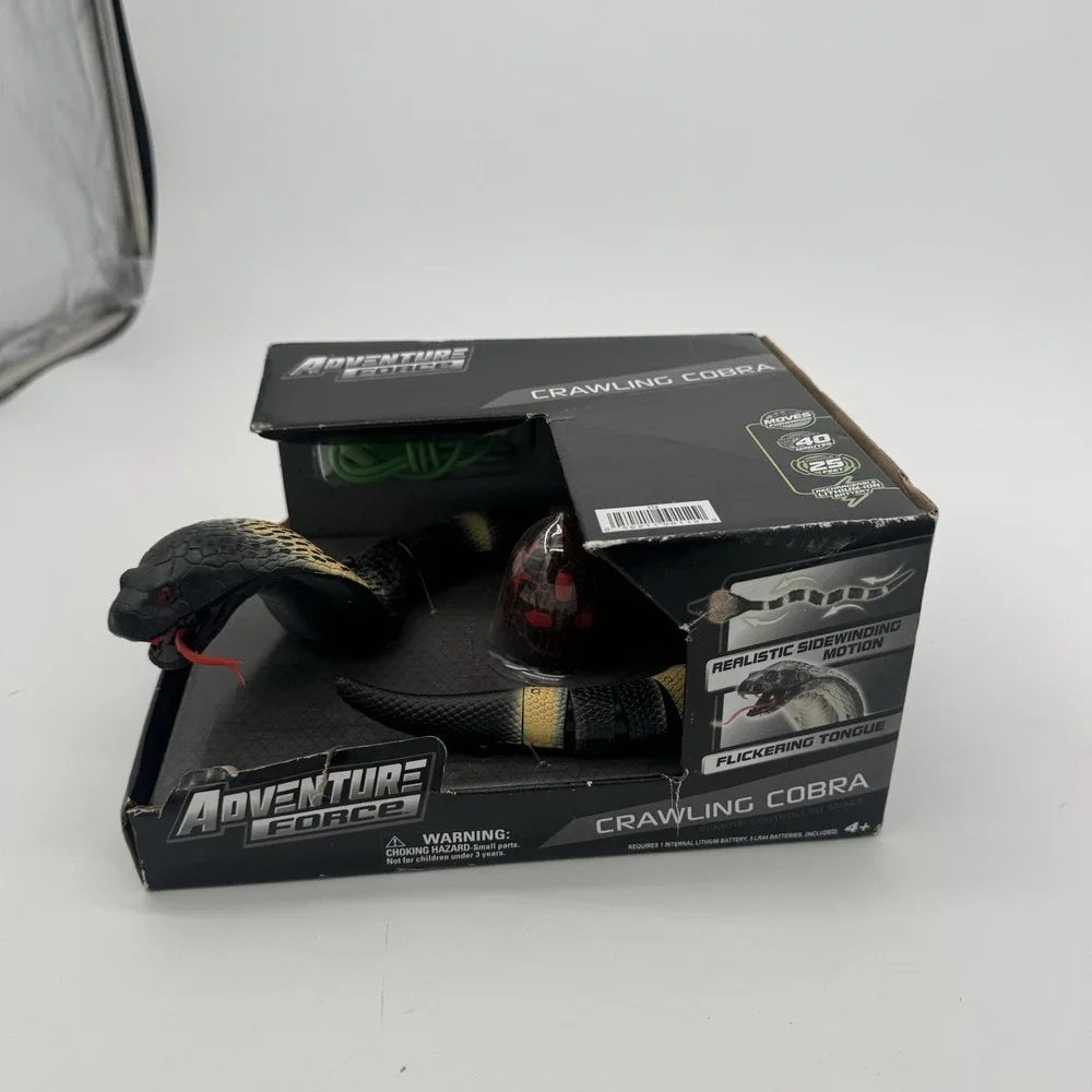Adventure Force Crawling Cobra RC Remote Control Snake Sidewinding Tongue LED